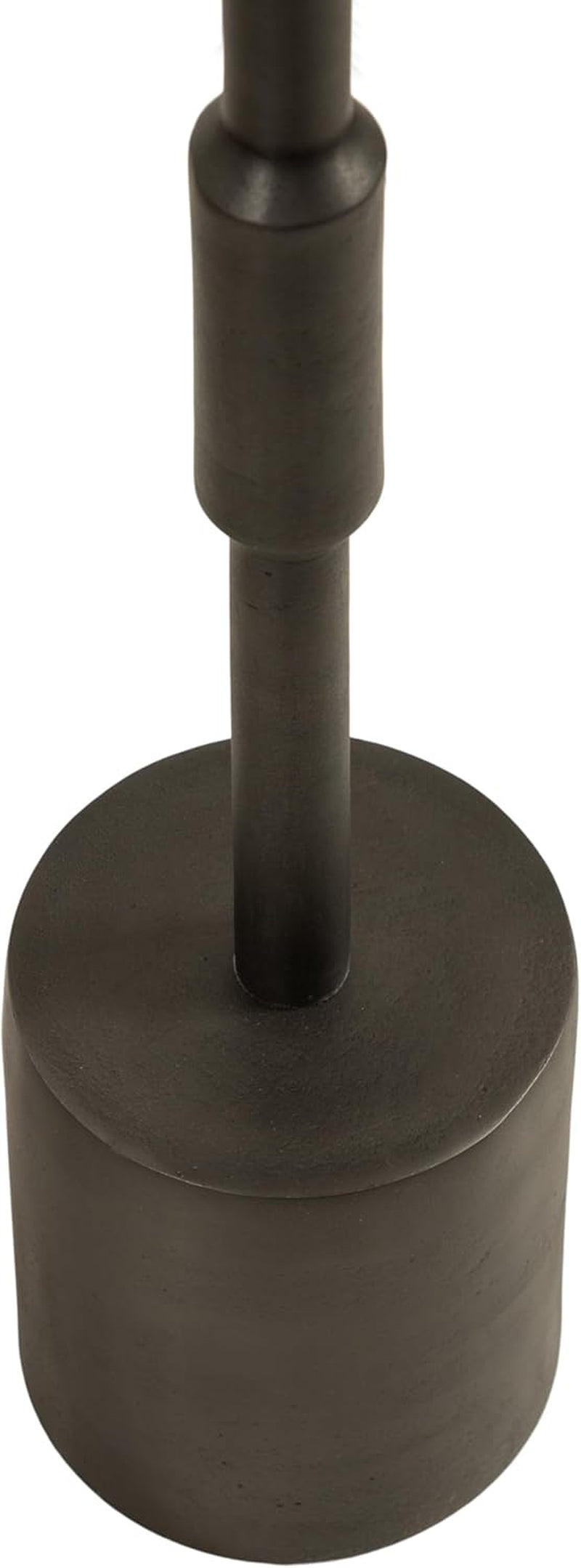 Truxton Modern round Metal Drink Table, 9 X 9 X 22, Graphite, Industrial Cast Aluminum Pedestal Table for Use as Indoor Plant Stand or Living Room Decor