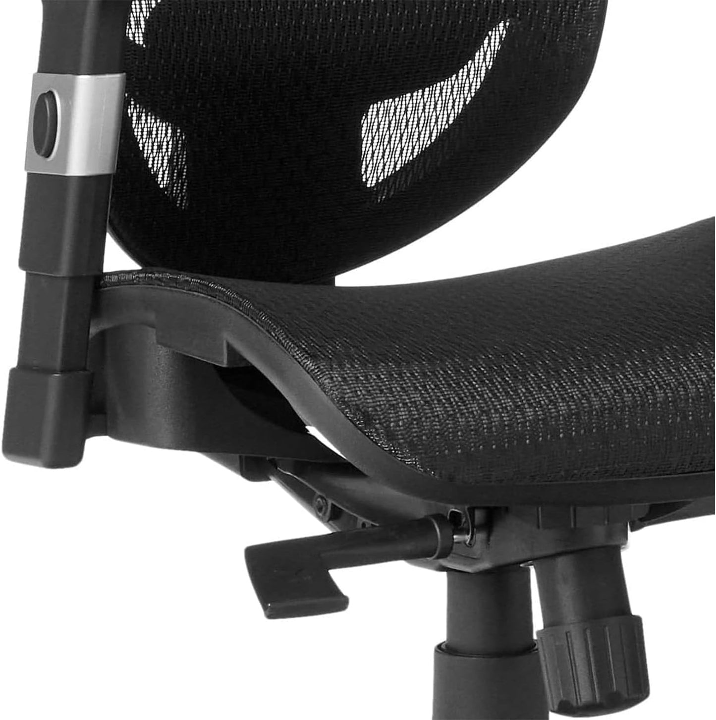 Hyken Ergonomic Swivel Task Chair, Adjustable Office Chair with Breathable Mesh and Lumbar Support, Perfect for Home and Office, Black