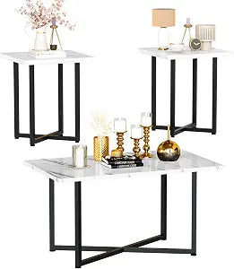 Coffee Table Set Of 3, Coffee Table And End Table Sets For Living Room, view 2