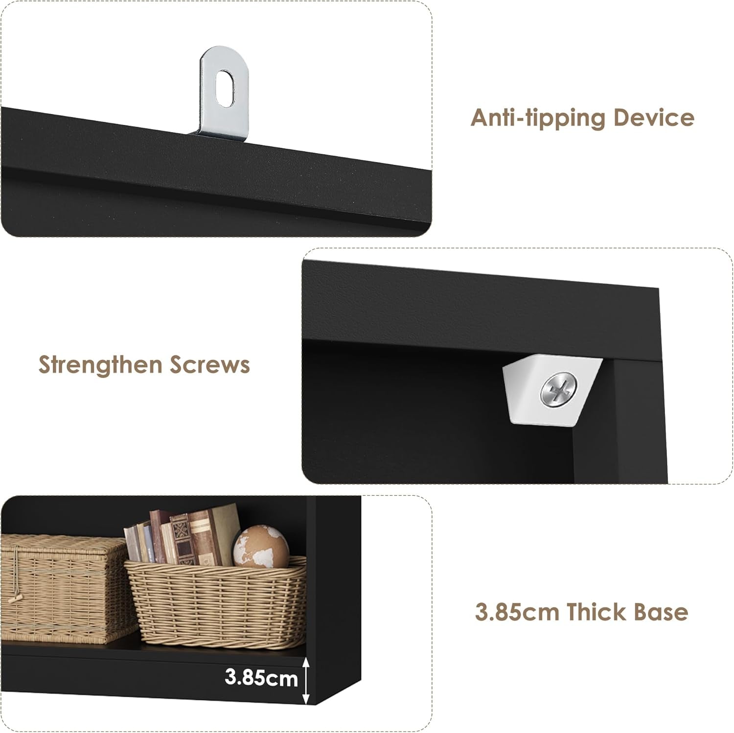 83.6" Tall Bookshelf and Bookcase, 7-Tier Extra Large Bookshelf with Double Storage, 14 Open Display Shelves for Home Office, Study and Living Room, Black