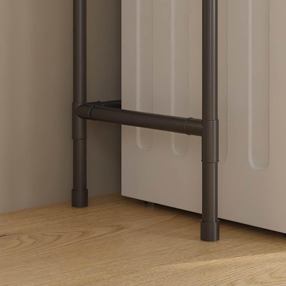 Over the Toilet Storage Shelf, 2 Tier Storage Cabinet over Toilet, Multifunctional over the Toilet Rack, Bathroom Organizer Freestanding Toilet Shelf Space Saver White Color