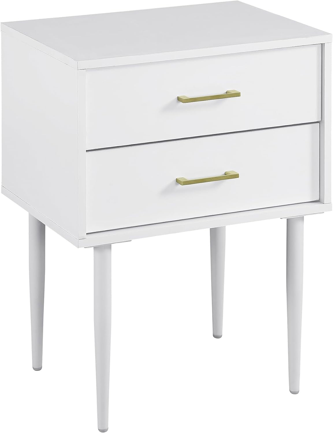 Olivia Living Room Small End Accent Table, 20 In, White
