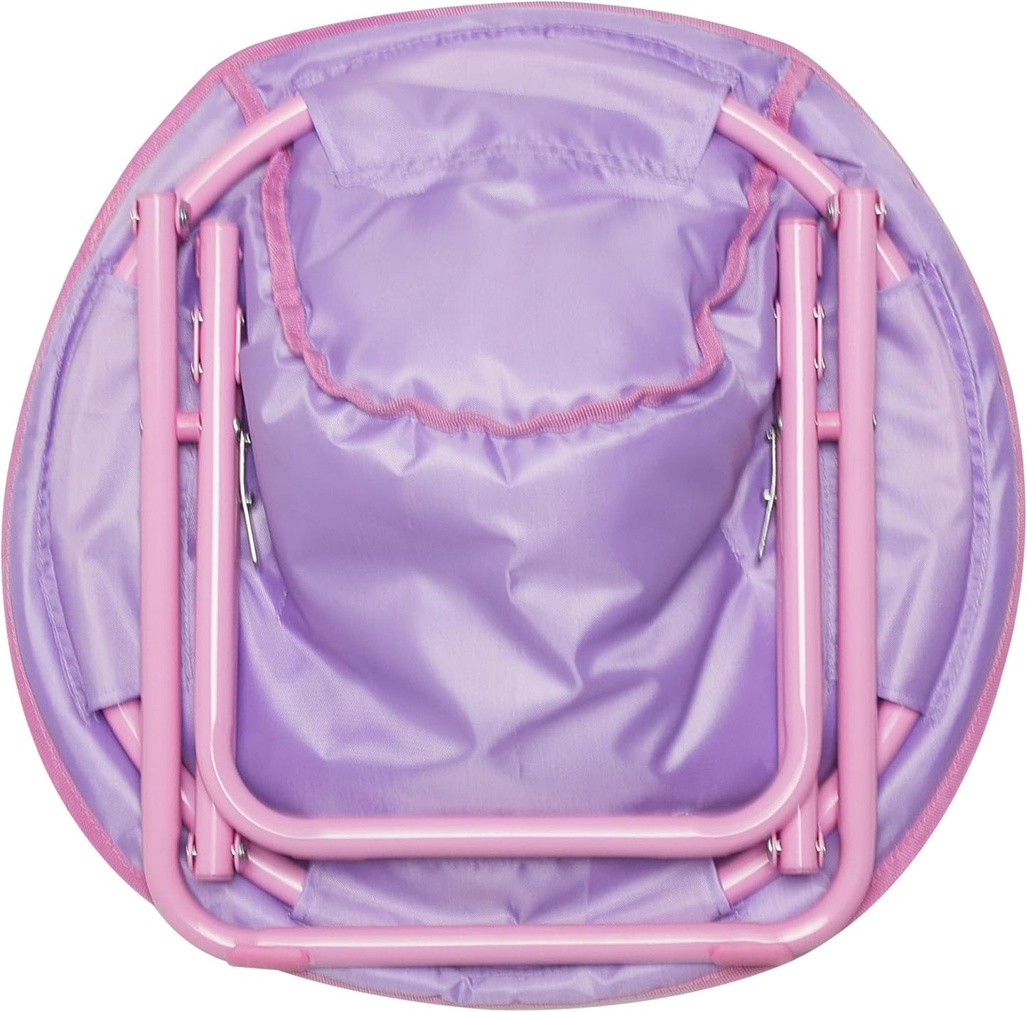 Disney Minnie Mouse Toddler Saucer Chair 19” Folding Kids Chair, Ages 3+, Portable & Lightweight, Cozy Padded Seat for Playroom, Bedroom