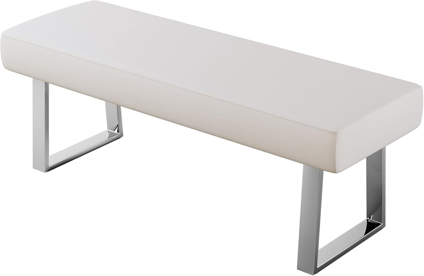 Bedroom Bench, Bed End Upholstered Bench, Indoor Corner Small Footstool with Metal Legs, for Kitchen Entryway Dining Room and Living Room Window