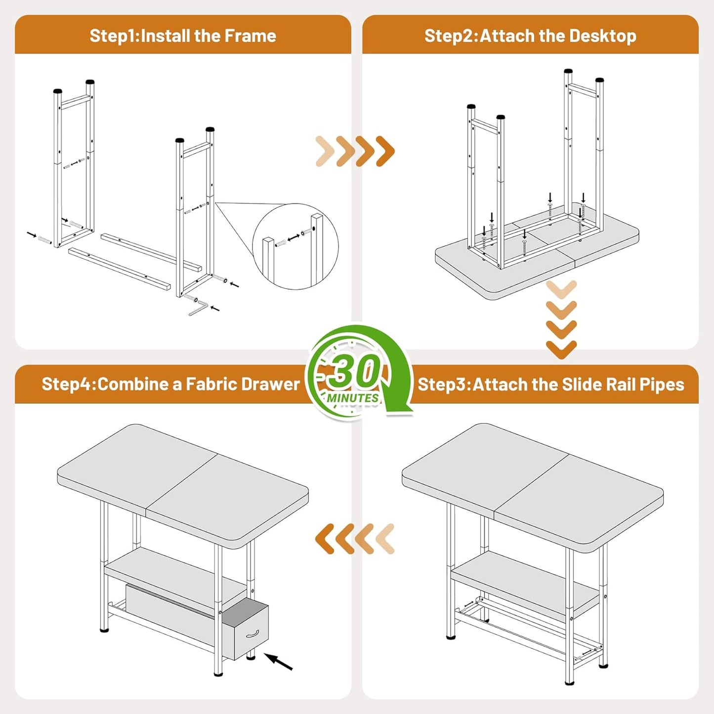 Living Room Side Table with Drawer, 2 Tier Slim End Tables with Storage for Small Spaces, Narrow Nightstand for Sofa Couch, Bedroom, Rustic Brown