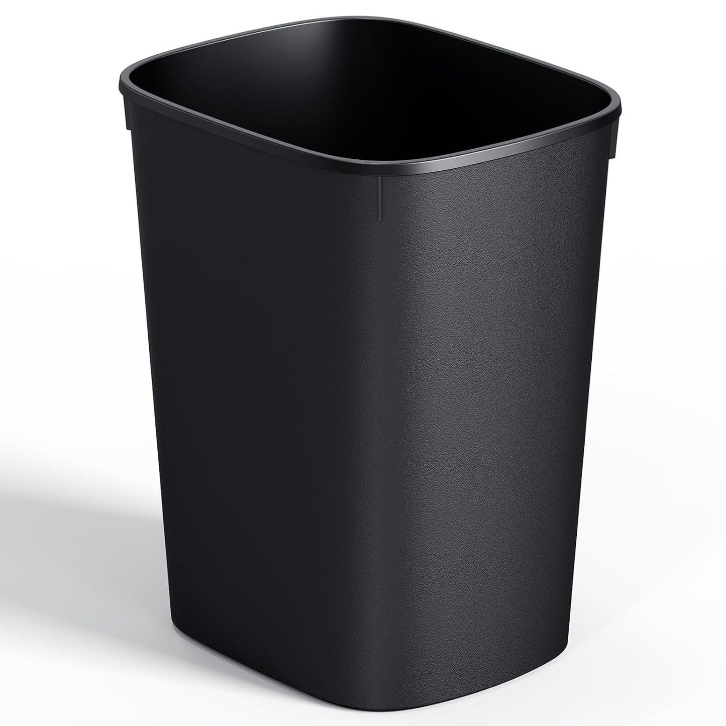 Small Bathroom Trash Can, 2.6 Gallon Slim Mini Garbage Can Small Trash Bin Plastic Waste Basket for Dorm Room, Bedroom, Office, Toilet (Black)