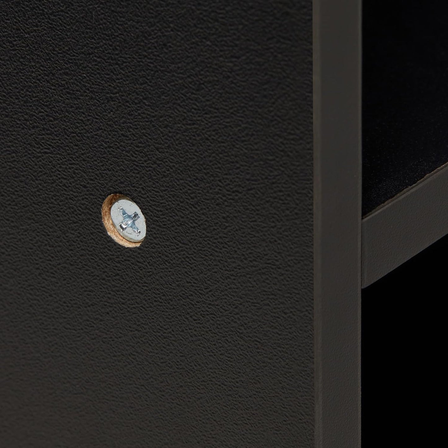 3-Cube Bookcase Compatible with Fabric Storage Cube Organizers, Black