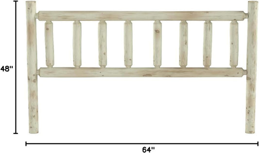 Unfinished Wooden Headboard, Queen: 64 In. W X 4.5 In. D X 48 In. H (40 Lbs.) ,