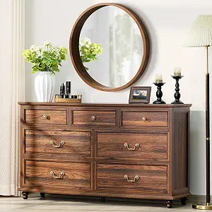 Farmhouse 54" 7 Drawers Dresser for Bedroom, view 2