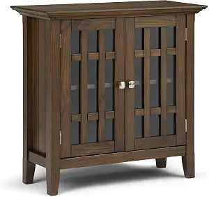 Bedford 39" Wide Solid Wood Cabinet in Brunette Brown, view 2