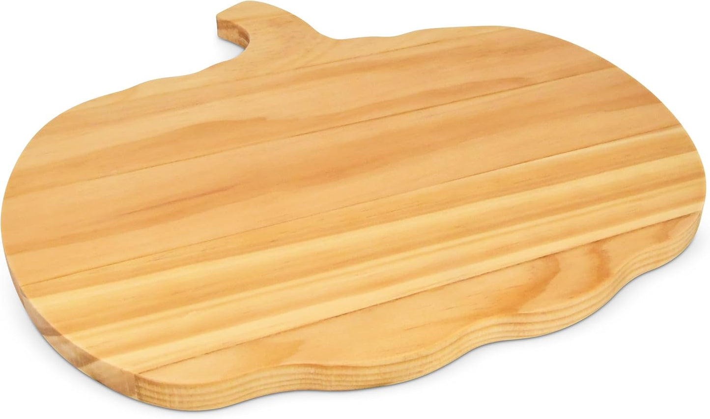 Halloween Pumpkin Shaped Wood Decorations Board Gothic Charcuterie Wooden Boards Serving Platter Tray for Thanksgiving Holiday Home Kitchen Party Decor