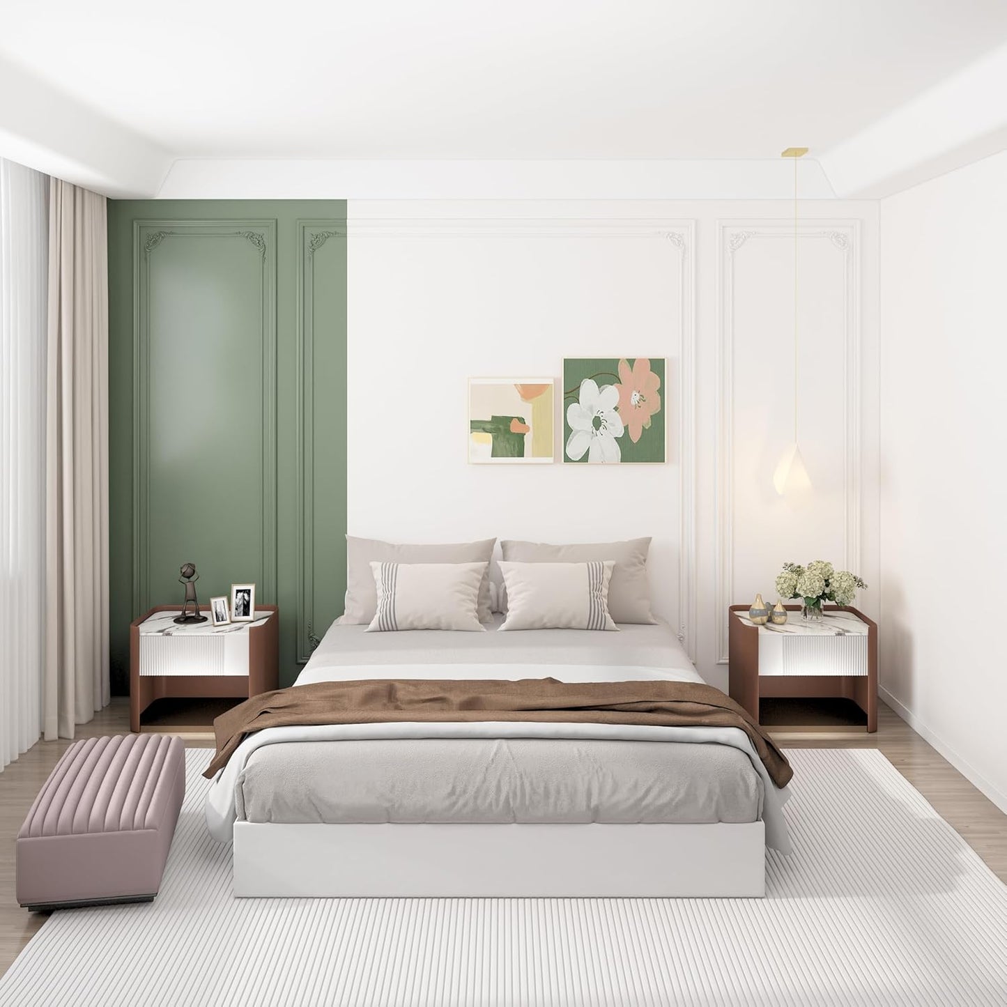 9 Inch Box Spring for Queen Bed, Heavy Duty Metal Mattress Foundation, 3000 Lbs Capacity, High Profile, Noise-Free, Easy Assembly with Fabric Cover