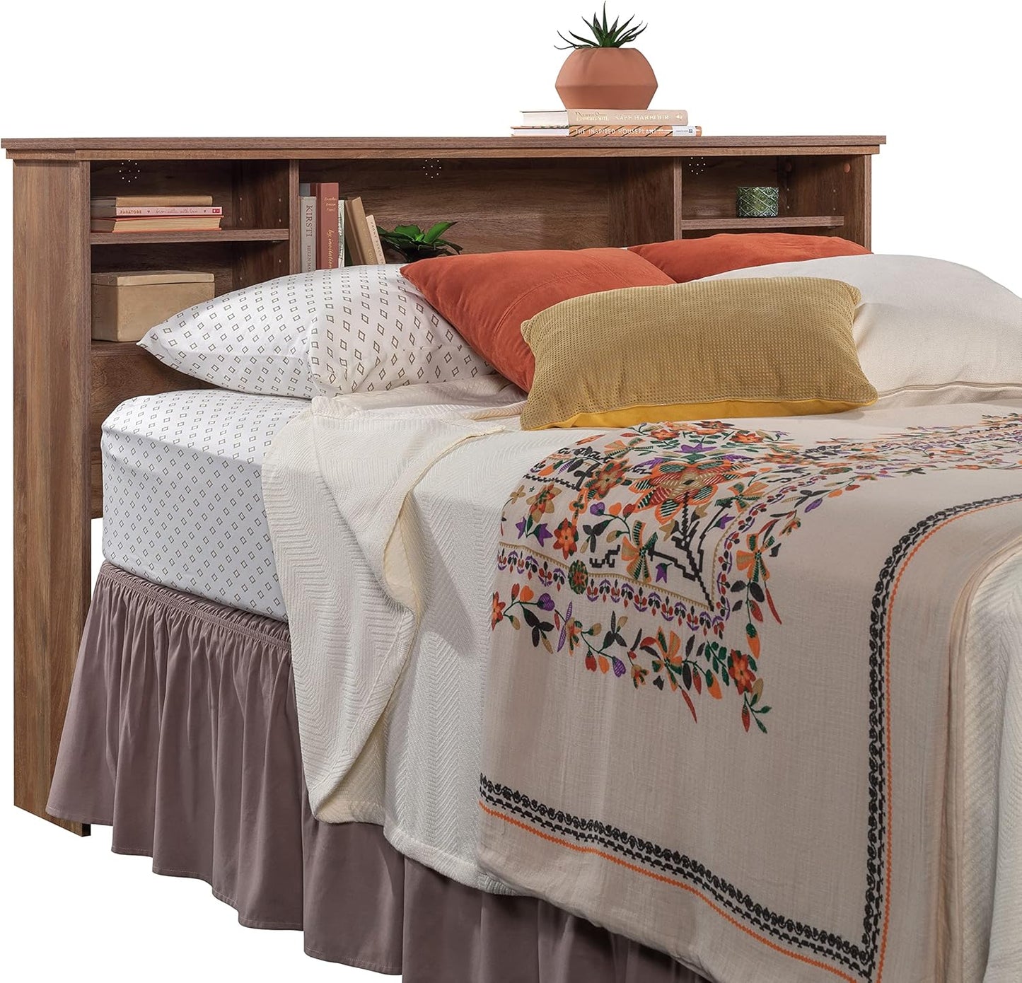 River Ranch Full-Queen Headboard, Sindoori Mango Finish