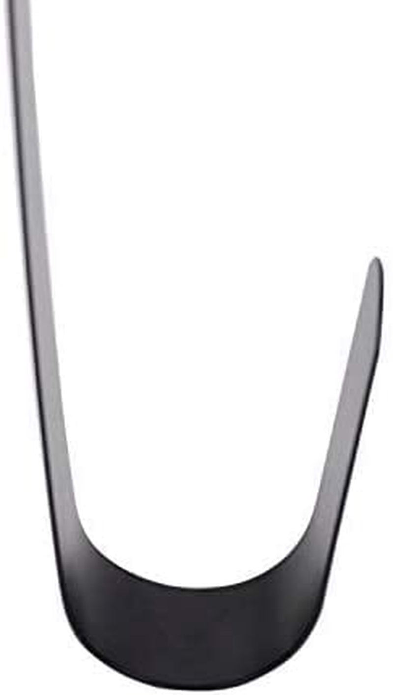 15" Wreath Hanger for Front Door,Sturdy Steel Wreath Door Hanger,Over the Door Hanger Hook (Black,1)
