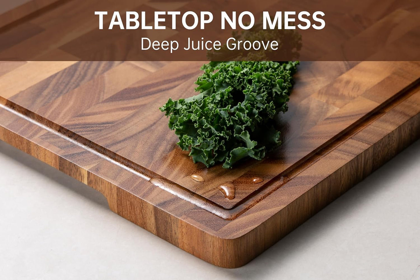 Walnut Wood Cutting Board for Kitchen, End Grain Chopping Board with Juice Groove, Heavy Duty Checkered Board for Cheese and Vegetables, Non-Slip Feet 16.5" X 11.6" X 0.8"