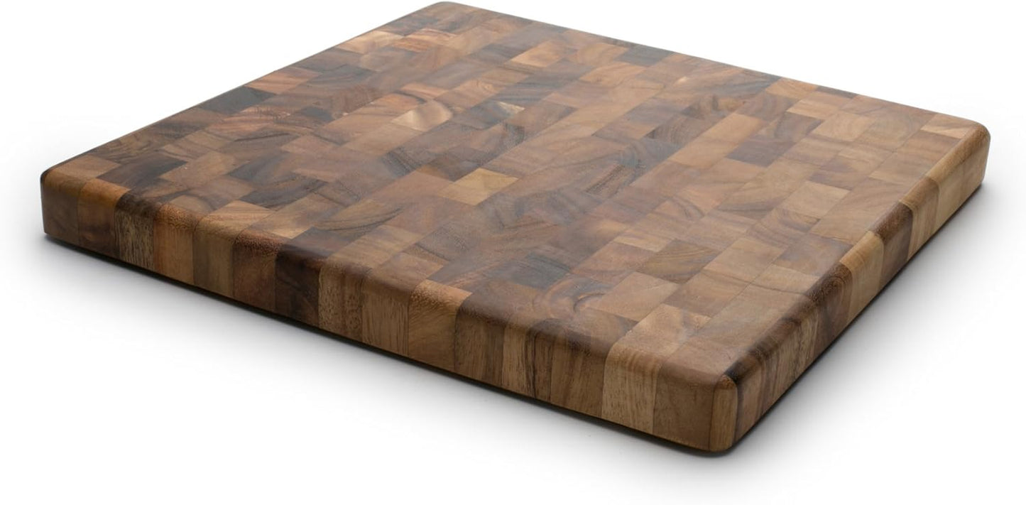 28218 Square Charleston End Grain Chef'S Board , Acacia Wood 14" Square