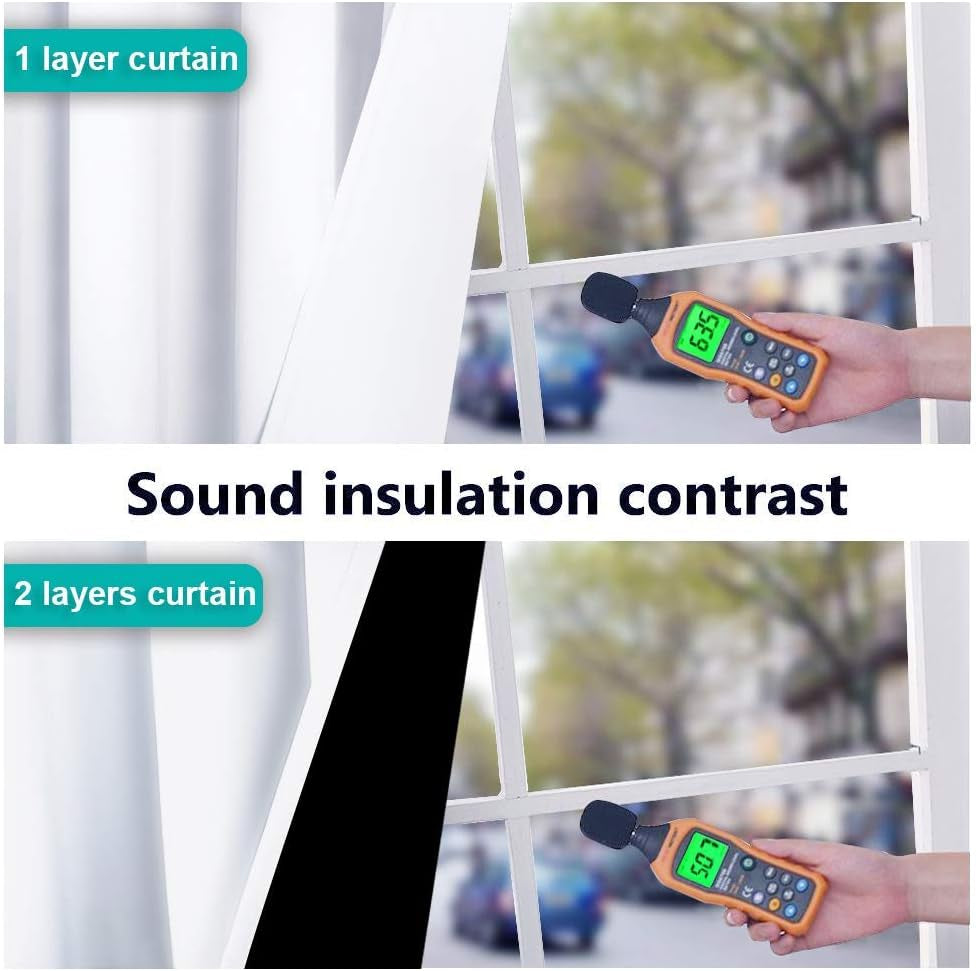100% Blackout Window Curtain Panels, Cold and Full Light Blocking Drapes with Black Liner for Nursery, 84 Inches Drop Thermal Insulated Draperies (White, 2 Pieces, 52 Wide Each Panel)