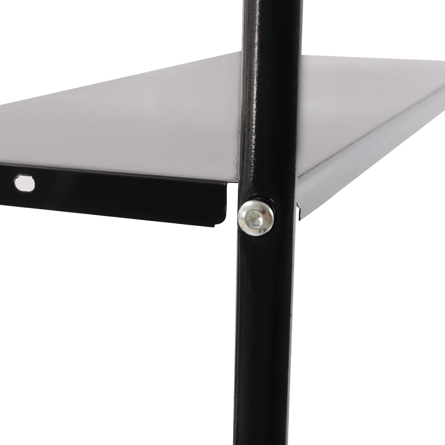 3-Tier over the Toilet Storage, Freestanding Bathroom Shelf with 4 Hooks, over Toilet Wire Shelving for Bathroom Storage, Black