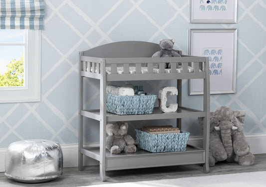 Infant Changing Table with Pad, Grey