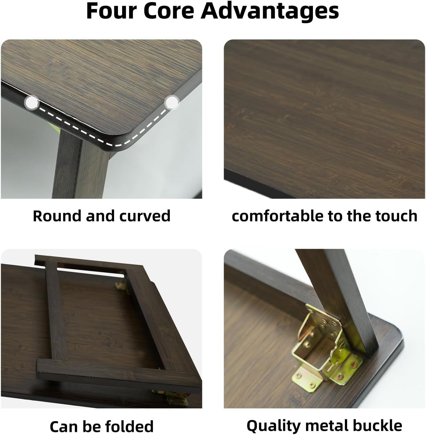 Japanese Folding Floor Table Foldable Coffee Tables Wood Low Desks Versatile for Sitting Dining Table Tea Tatami Desk No Assembly Unique (31.5 * 19.7 * 11.8 Inch)