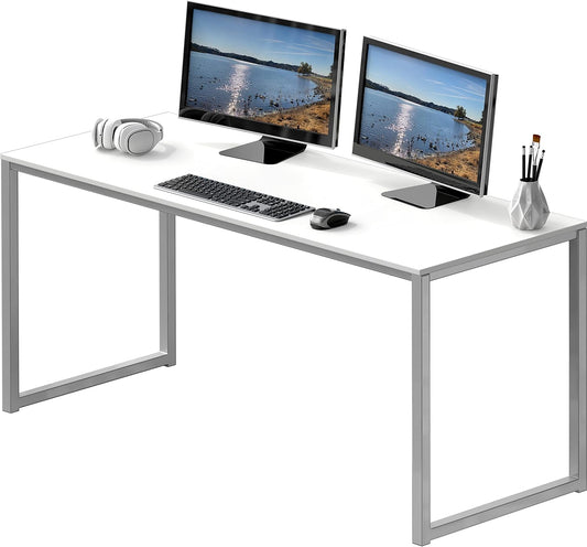 Mission 55-Inch Home Office Computer Desk, White
