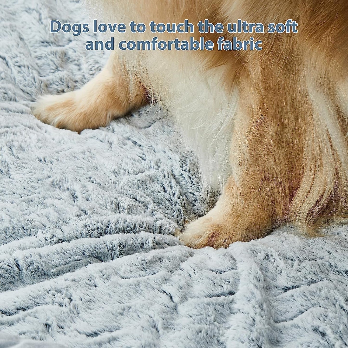 XL Extra Large Dog Bed, Washable Dog Couch with Removable Waterproof Cover, Orthopedic Large Pet Sofa Bed with Bolster Sides for Sleeping