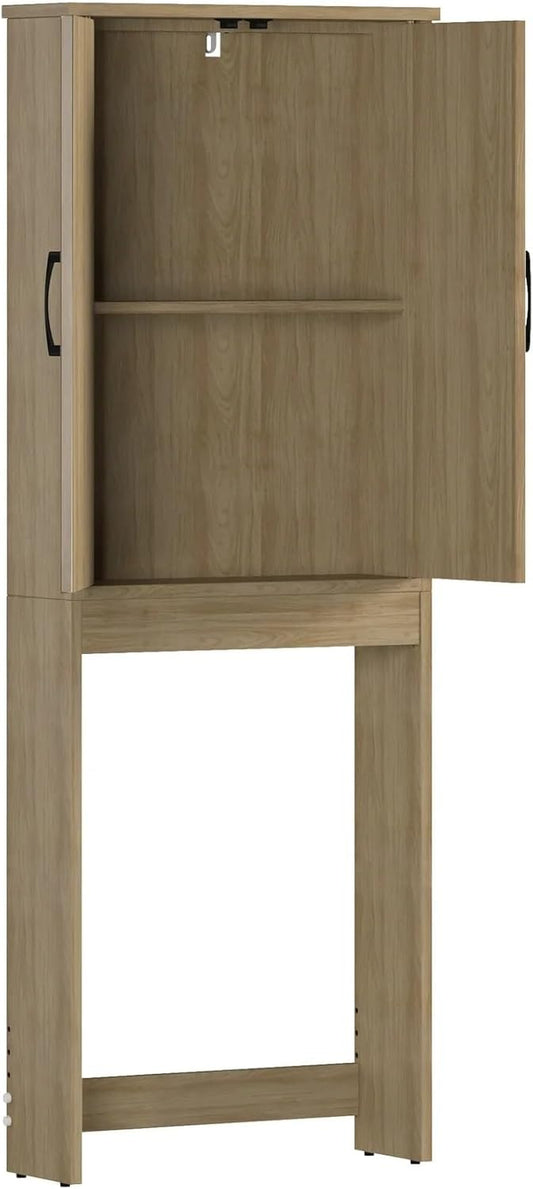 Over-The-Toilet Space Saver Storage Cabinet (Euro Oak)