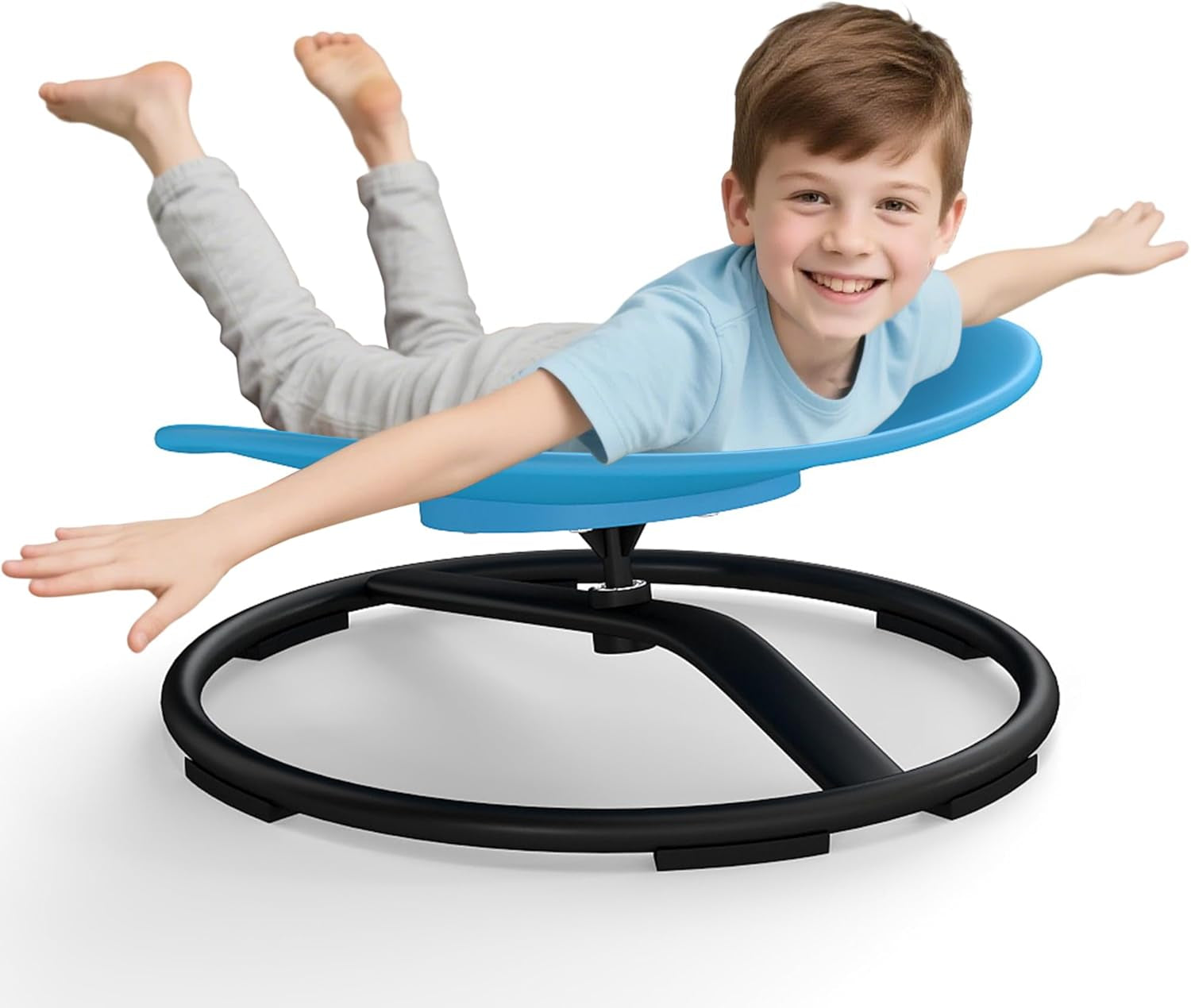 ADHD Sensory Spinning Chair for Autistic Kids, Sensory Chair for Autistic Children, 360 Rotation, Heavy Duty 220 LBS Capacity, Blue