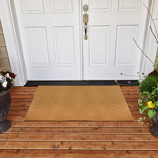 6 Pack Coir Doormats, 30X17 Inch Artificial Blank Door Mats for Crafting, Plain Door Mat for Painting, Welcome Mats for Indoor/Outdoor Use, Front Porch, Entryway, Non-Slip Rubber Backing (6 Pack)