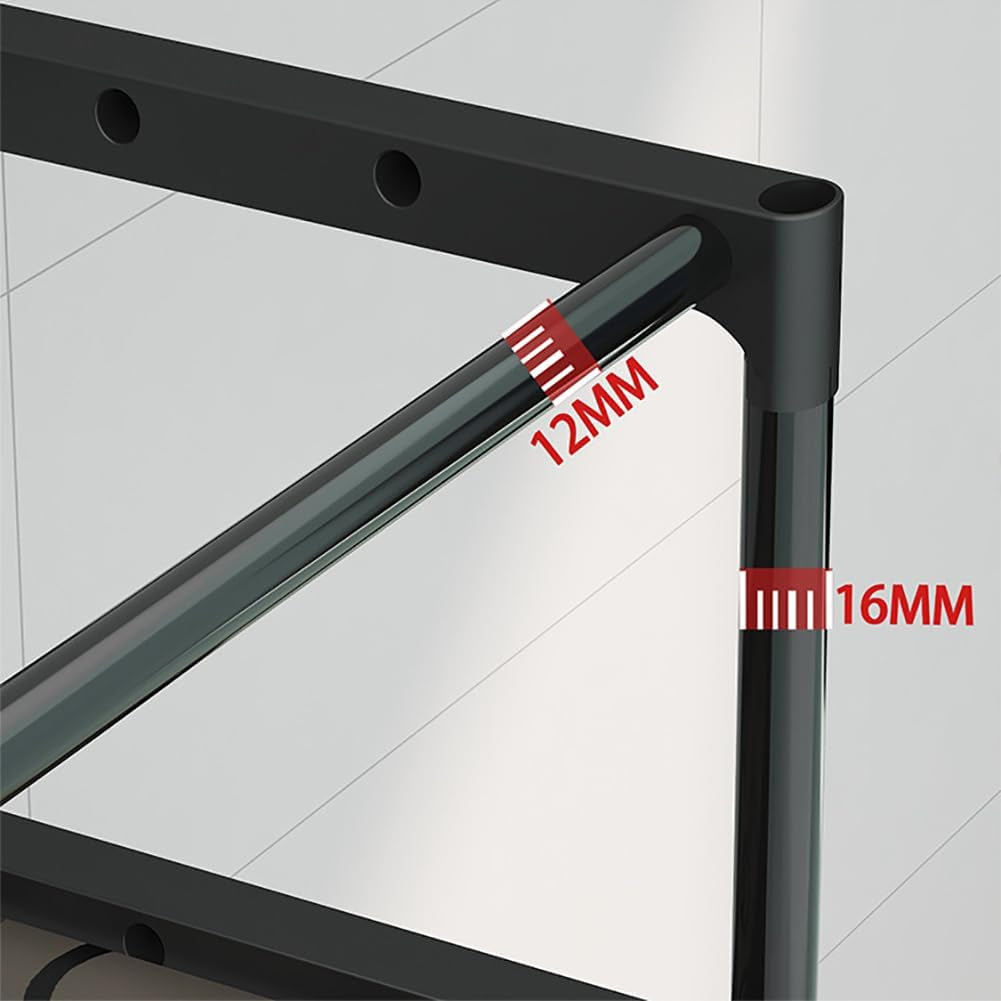 3-Tier over the Toilet Storage, Freestanding Bathroom Shelves, Metal Bathroom Shelves, Space Saver over the Toilet Storage for Laundry, Balcony, Easy Assembly, White