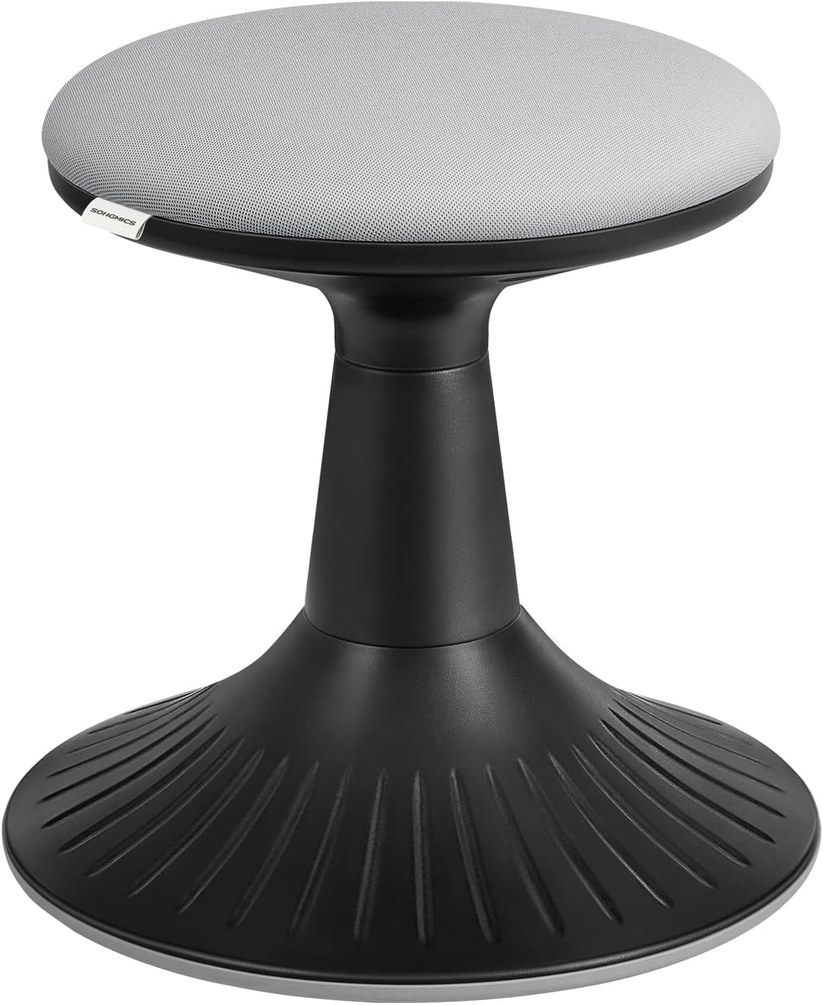 Kids Wobble Chair 6-12Y, Active Sitting Stool with Focus Support, 18.1" Height 154 Lb Capacity, Anti-Slip Base Tool-Free Assembly, Pale Blue and Dove Gray UOSC010Q01