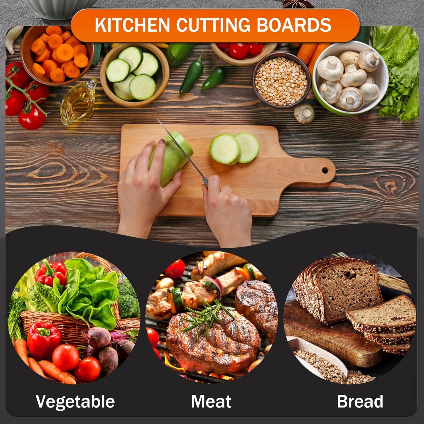 6 Pcs Thicken Bamboo Cutting Board Bulk 11X5 Inch Personalized Wood Chopping Board Customized Laser Engraving Charcuterie Boards for Wedding Mother'S Day Housewarming Present,0.39" Thick