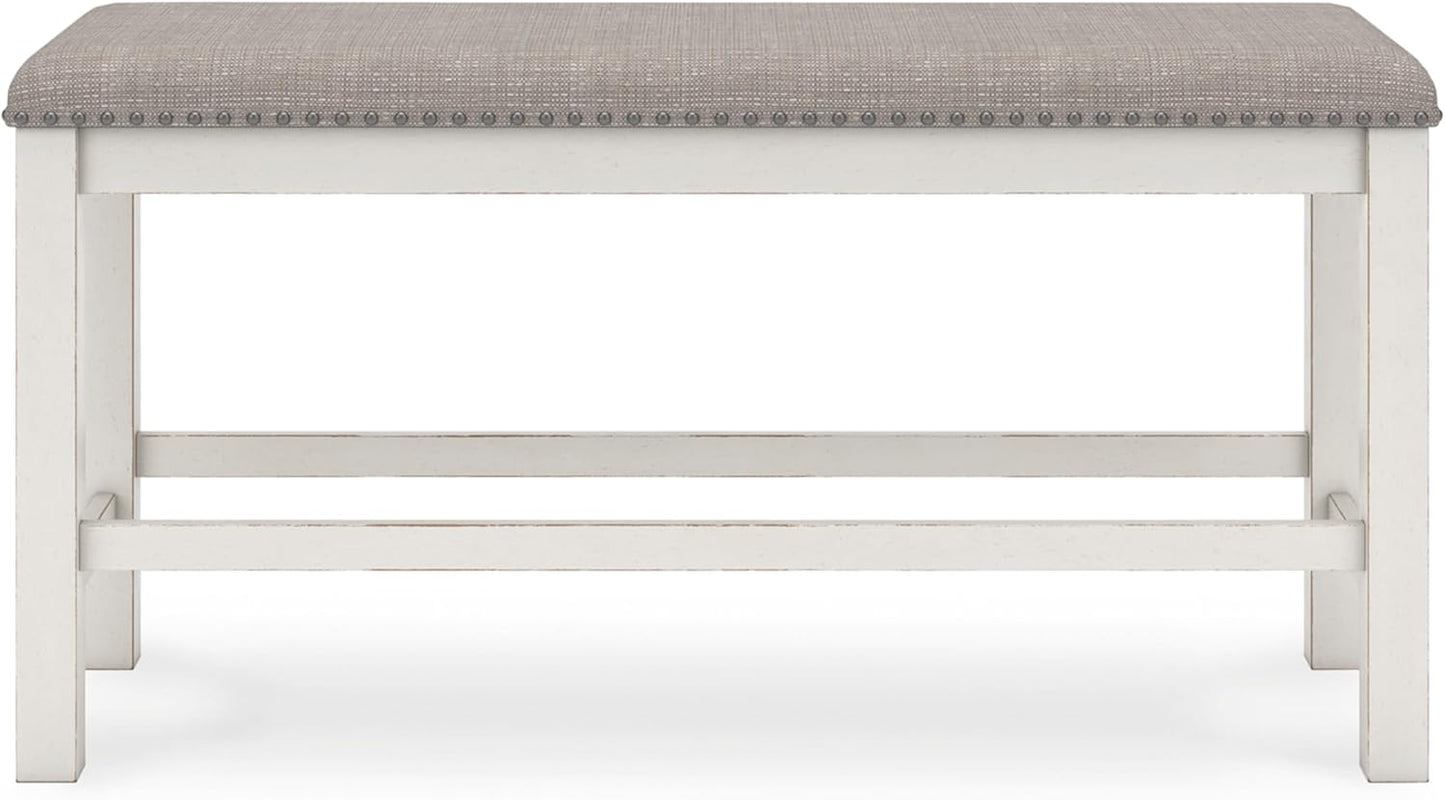 Robbinsdale 49" Counter Height Dining Bench, Antique White