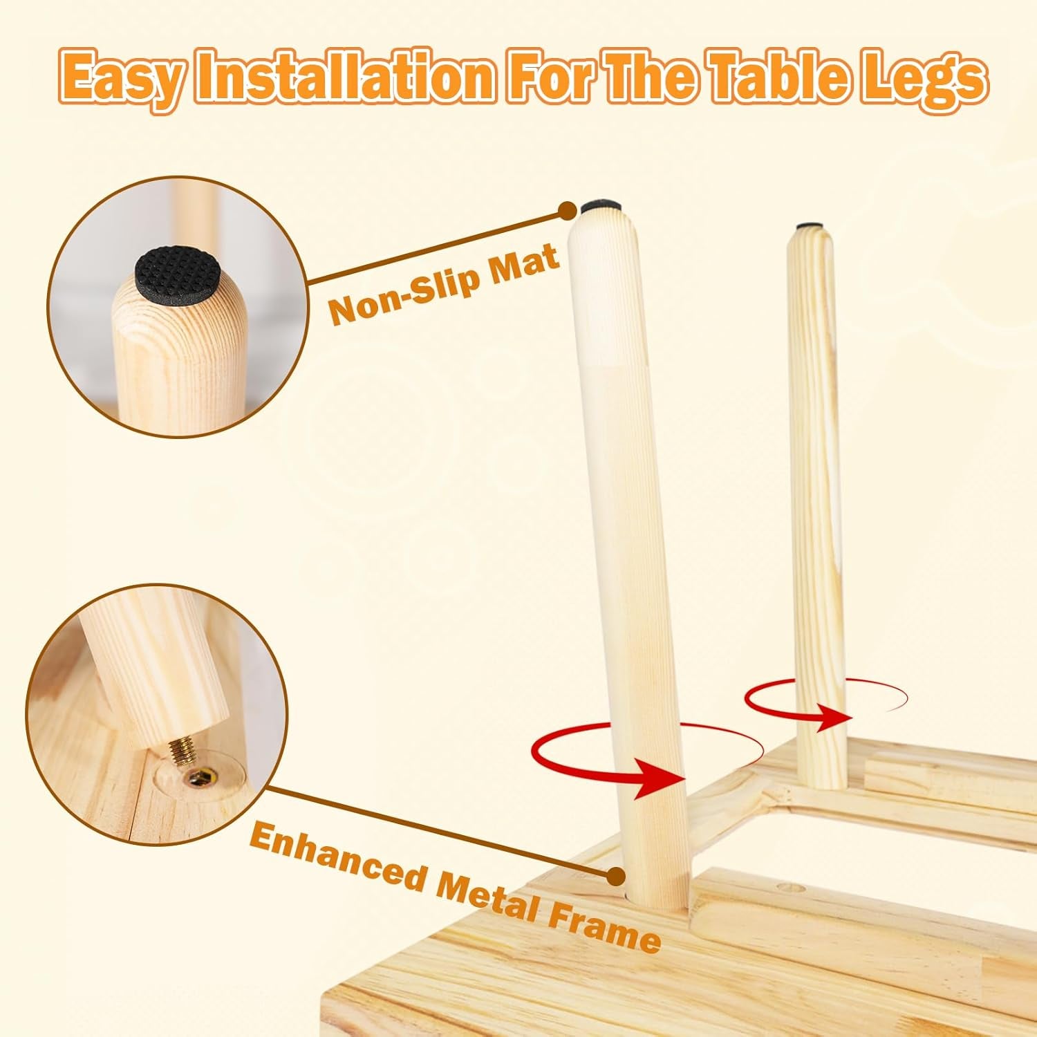 Wooden Sensory Table for Toddlers 1-3, with a Flip-Adjustable Desktop, Kids Table with Storage Bins, a Festive Gift Suitable for Both Boys and Girls