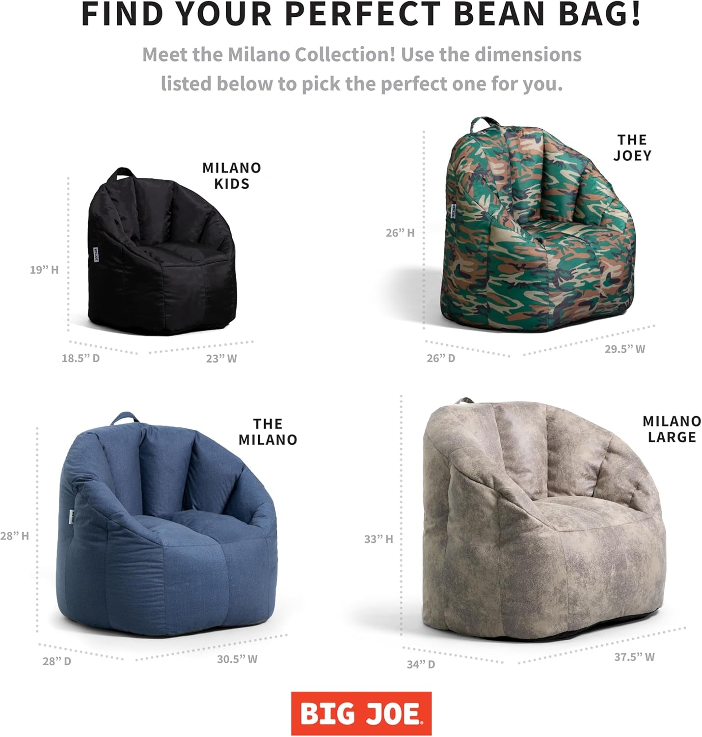 Milano Beanbag Chair Navy Smartmax