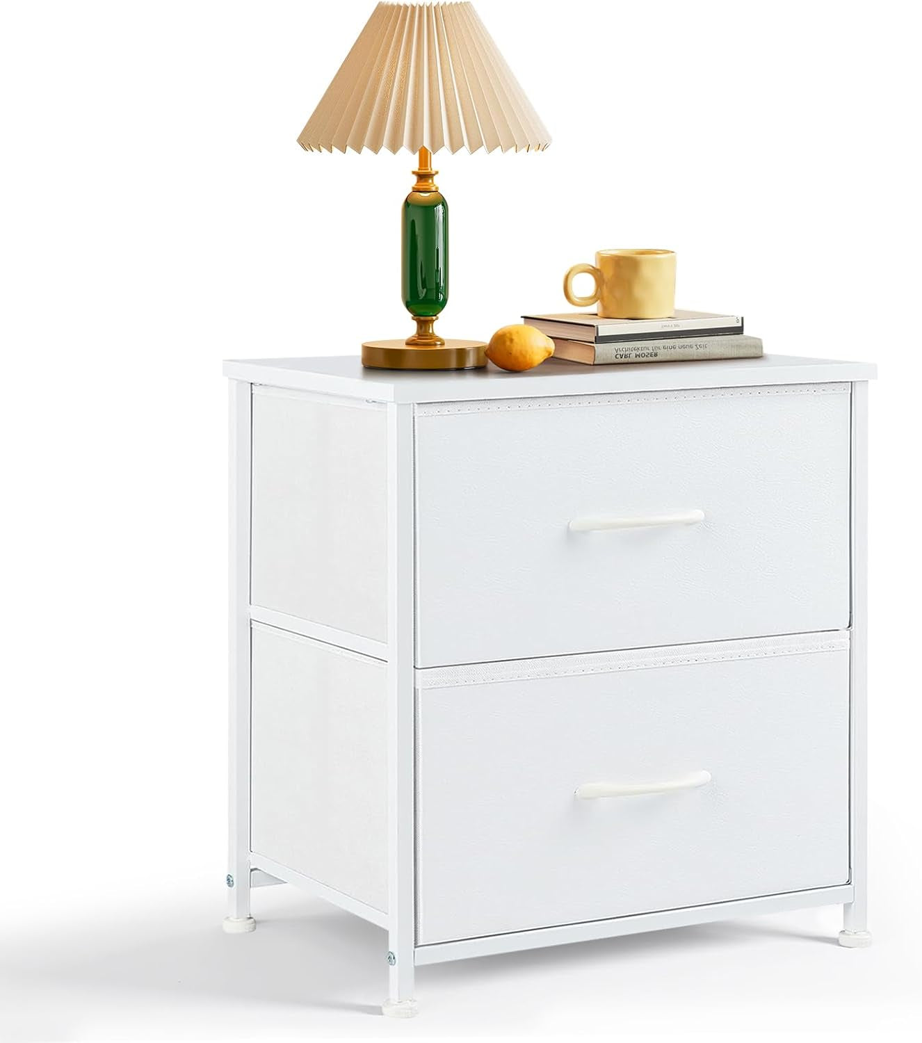 Nightstand Set of 2, Small 2 Drawer Dresser End Table Bedside Furnitur –  Hawkins Woodshop