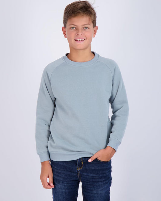 3 Pack Boys' Fleece Crew Neck Long Sleeve Sweatshirt - Soft Pullover Sweaters for Youth Kids Boys & Girls