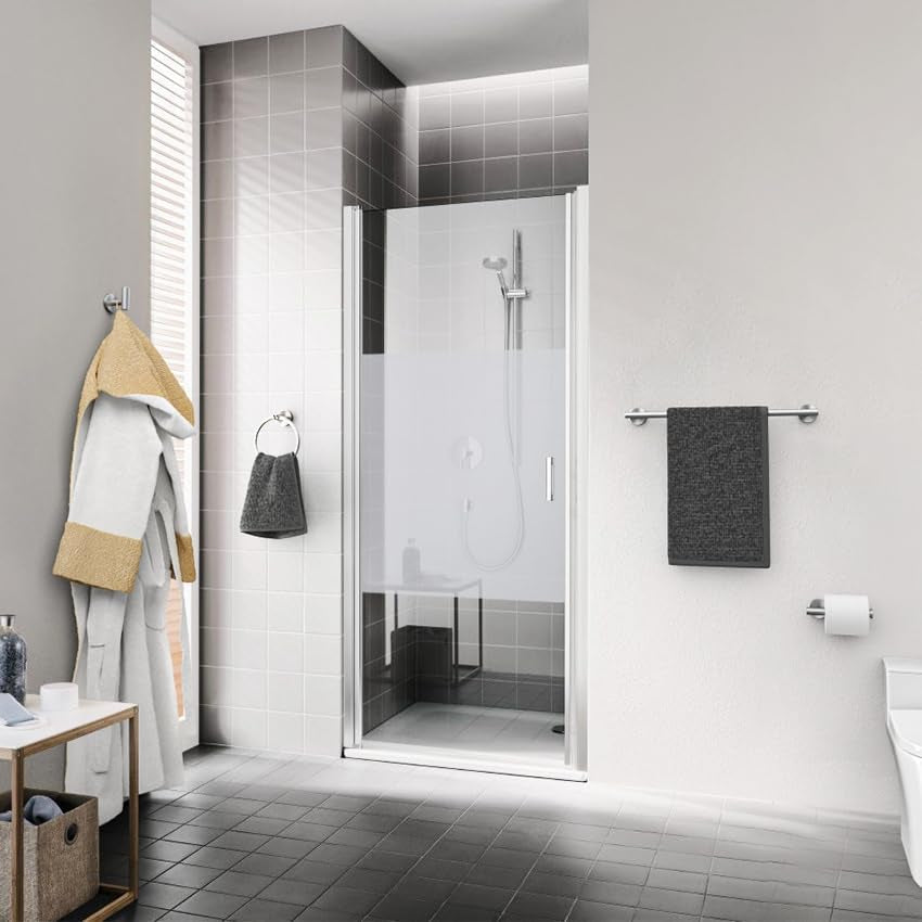 Brushed nickel stainless steel bathroom towel bar, view 9