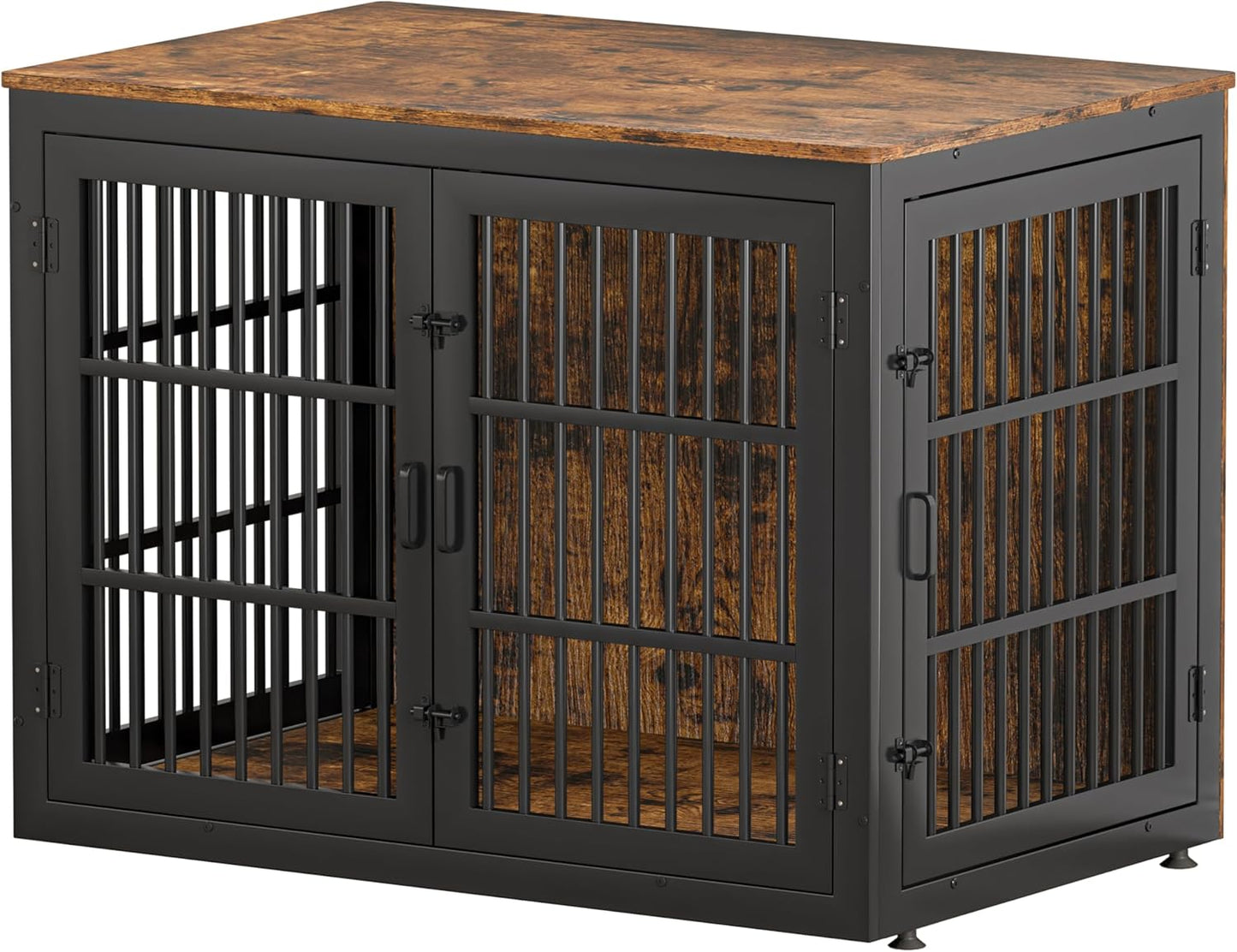 Heavy Duty Dog Crate Furniture for Xlarge Dog, 48''XL Dog Kennel Indoor Furniture,Indestructible Metal Crate with Double-Doors, Dog Crate End Table, Chew-Resistant
