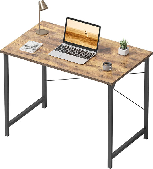 Computer Desk, 32 Inch Home Office Small Desk, Modern Simple Style PC Table for Home, Office, Study, Writing, Vintage Brown