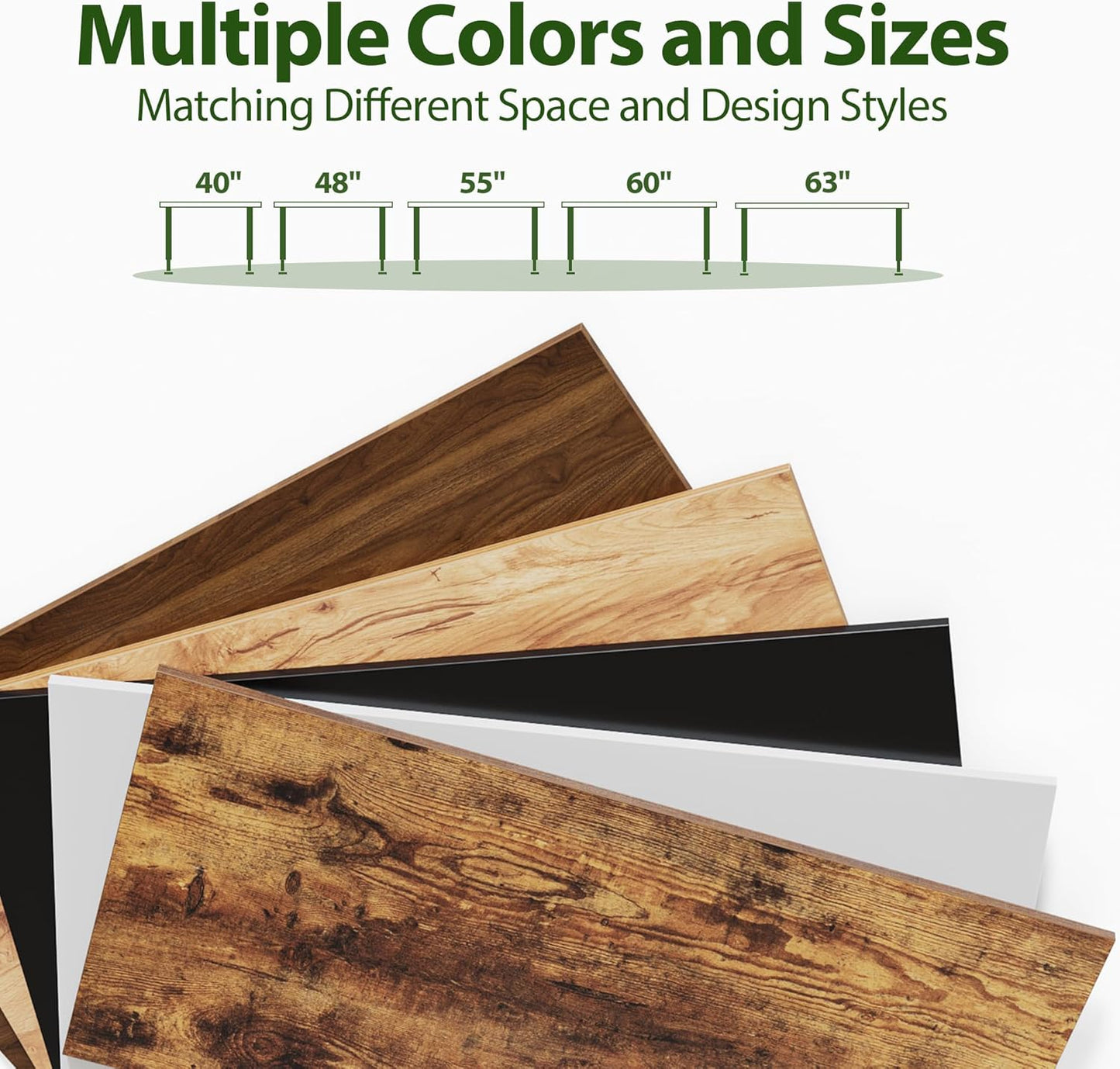 Electric Standing Desk, 63 X 24 Inches Height Adjustable Desk, Sit Stand up Desk for Work Office Home, Ergonomic Rising Computer Table with Memory Preset, Dark Walnut