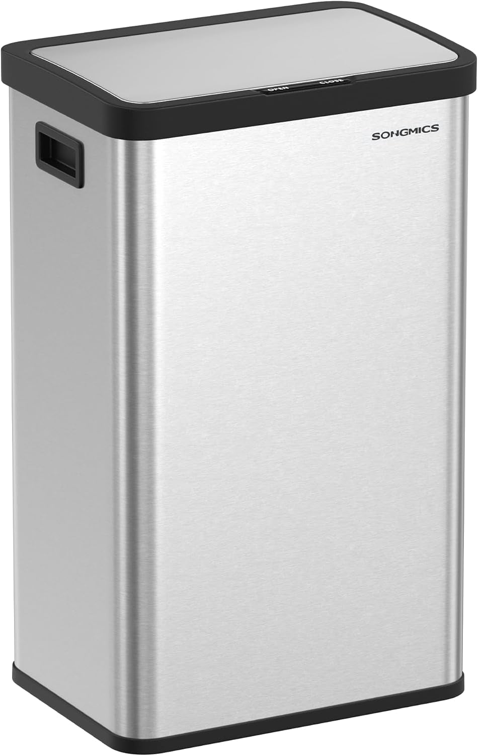 Motion Sensor Trash Can, 18-Gallon (68L) Automatic Kitchen Garbage Can with Stay-Open Lid, Soft Close, Stainless Steel, 15 Trash Bags Included, Ink Black ULTB630B68