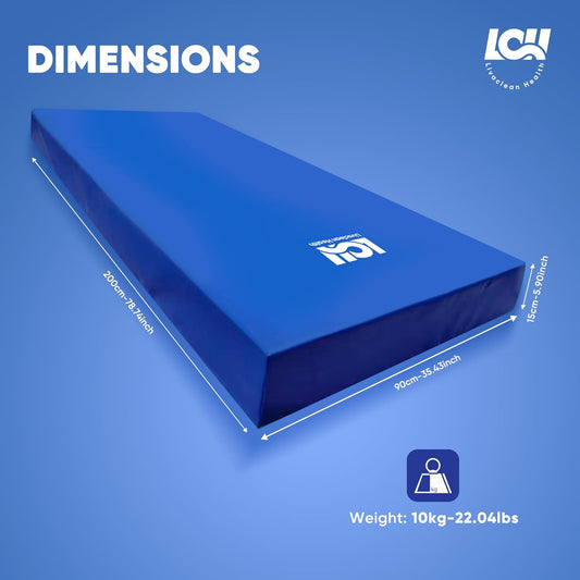 Hospital Bed Mattress – Twin XL 80"X36"X 6" Gel 30Mm Memory Foam Medical Mattress for Adjustable Beds, Waterproof Cover, Pressure Relief for Home & Clinical Use