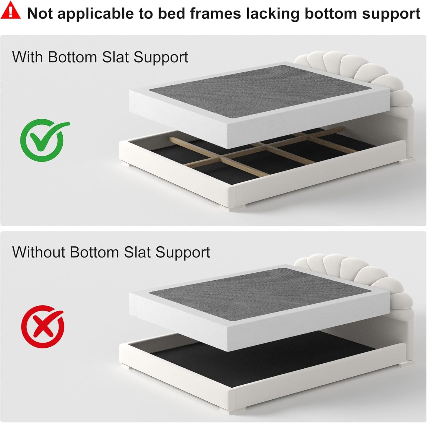 Box Springs King Size 9 Inch, Heavy Duty Metal Frame Mattress Foundation with Easy Clean Cover, Noise Free, Easy Assembly
