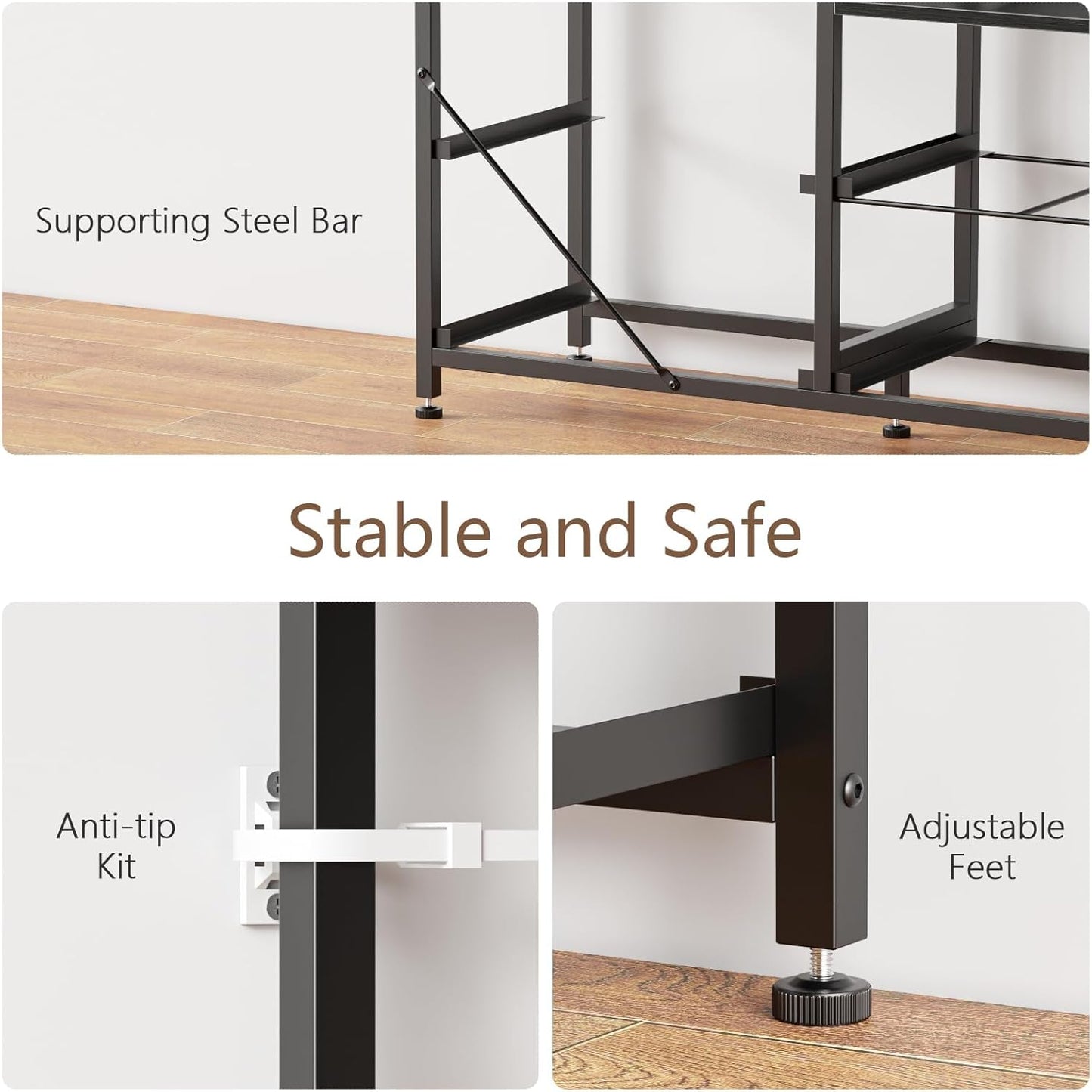 9 Drawer Dresser, 63” Long TV Stand for Bedroom, Entertainment Center with Power Outlet & LED Light for 65"-75" TV, Black Dresser with Fabric Storage Drawers for Closet