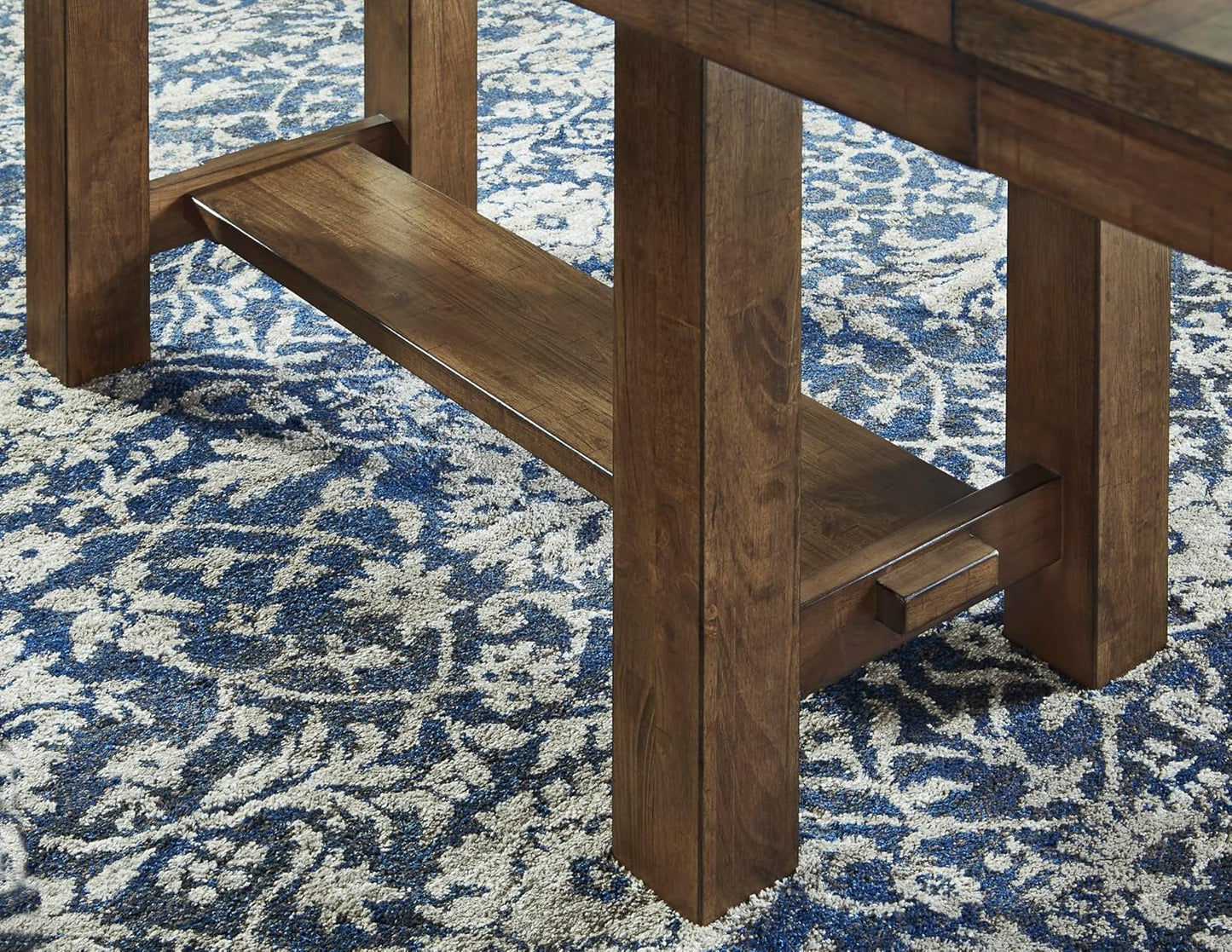 Moriville Farmhouse 36” X 30” Dining Extension Table, Seats up to 8, Brown
