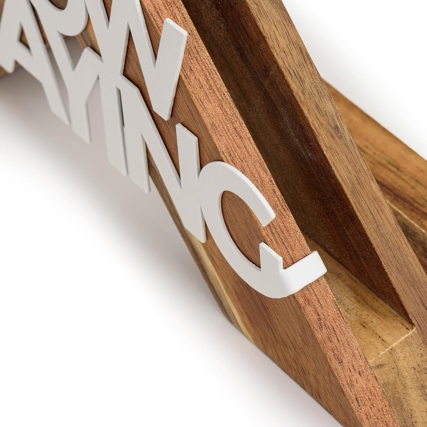 Wooden tabletop now playing vinyl record stand, view 9