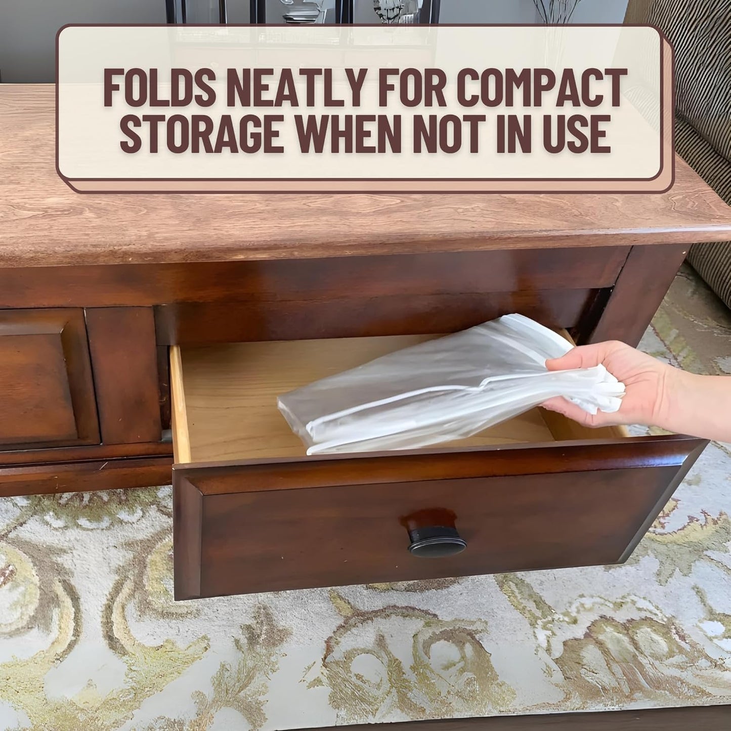 Dining Room/Kitchen Chair Cover/Protector-4 Pack- Heavy Duty Clear PVC Vinyl-No Dust/Spill/Pet Hair/Pet Claws, Easy Clean Slipcover