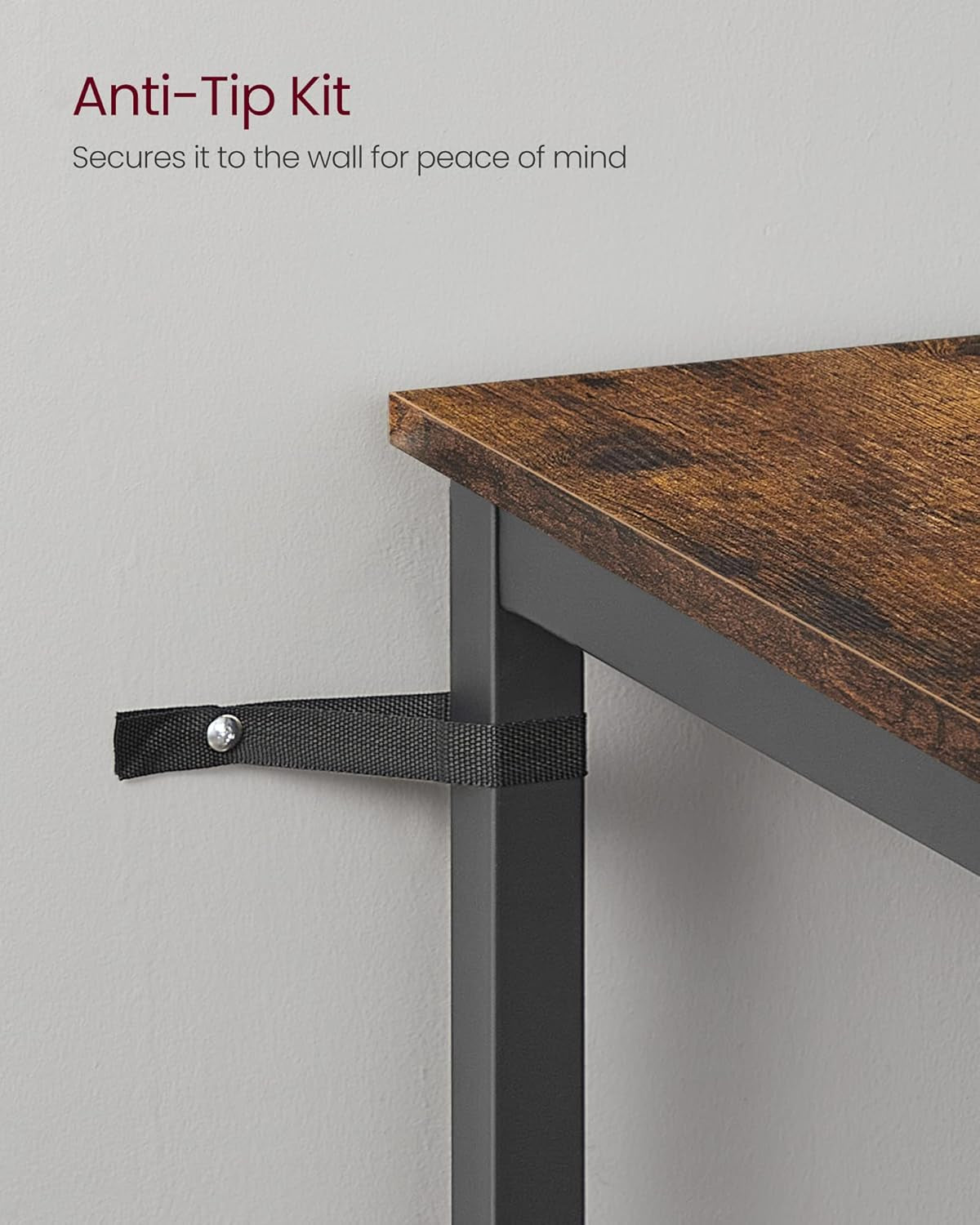 Bar Table and Chairs Set, Square Table with 2 Stools, Dining Pub Set for 2, Space Saving for Kitchen Breakfast, Living Room, Party Room, Rustic Brown and Ink Black