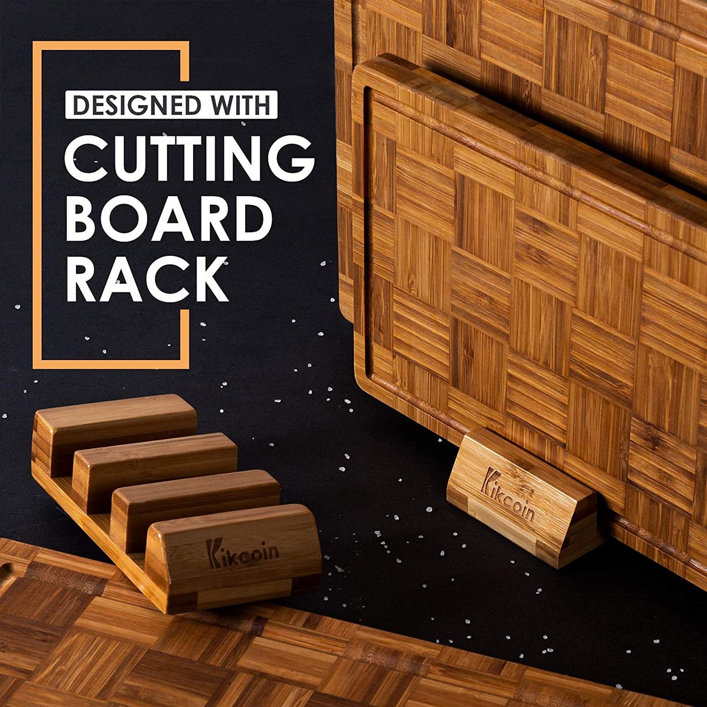 Extra Large Bamboo Cutting Boards, (Set of 3) Chopping Boards with Juice Groove Bamboo Wood Cutting Board Set Butcher Block for Kitchen, End Grain Serving Tray